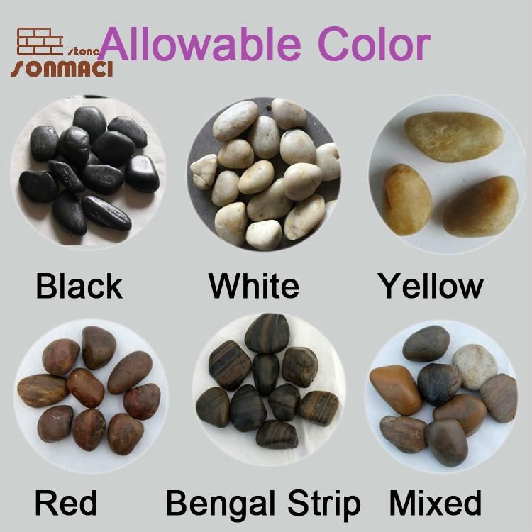 Natural Black Pebble River Rock Paving Stone
