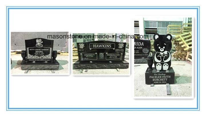 Book Shaped Granite Headstone for Memorial