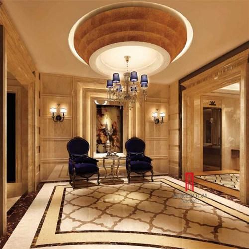 Polished Beige Marble Tile Flooring Border Marble Border Tile Floor