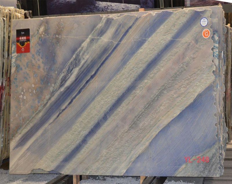 Royal Blue Marble Slabs for Interior Flooring Wall Decoration