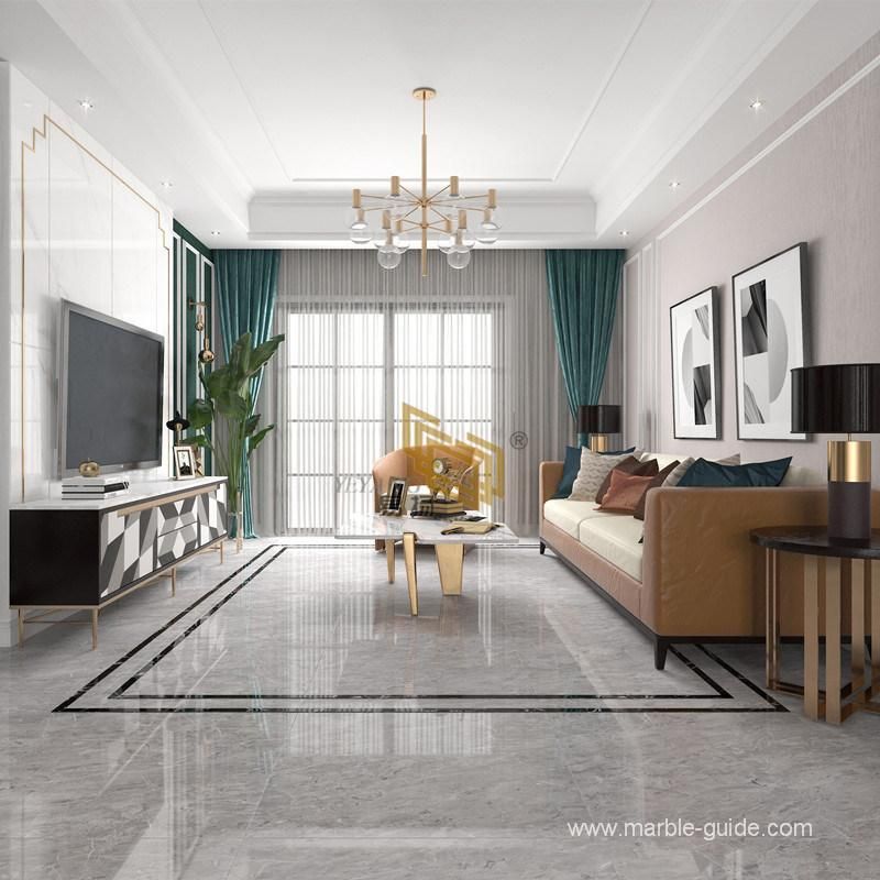 Artificial Marble Grey Sintered Stone Thin Slab for Home/Interior/Decoration/Countertop Kitchen/Bathroom