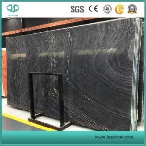 Black Wooden Marble Slabs&Tiles for Sale