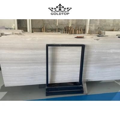 Natural Stone High Quality Polished White Wood Marble Floor Tiles/Tabletop /Wall Tiles/Countertop/Slab Tiles