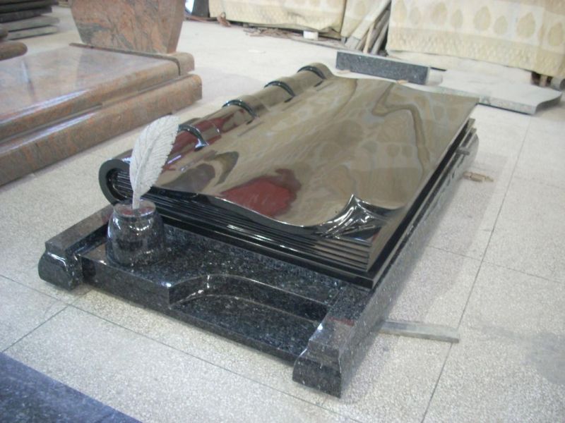 Granite Stone Book Shape Style Bible Memorial Headstone