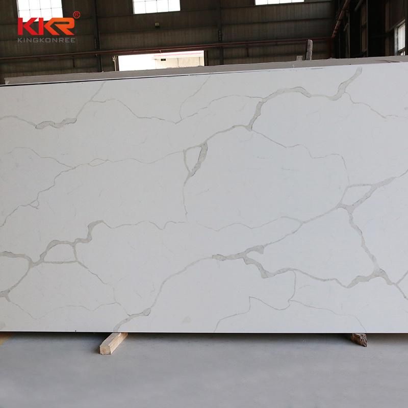 Calacatta White Artificial Quartz Stone for Kitchen Countertop and Table Top