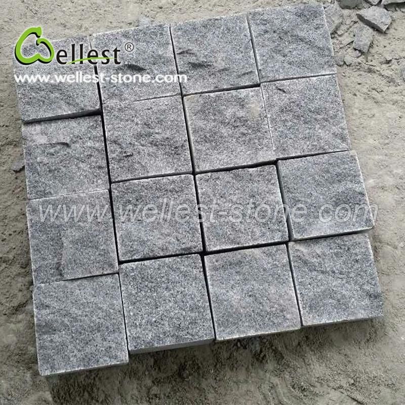 Best Price Natural Sides Black Granite Pathway Cobble