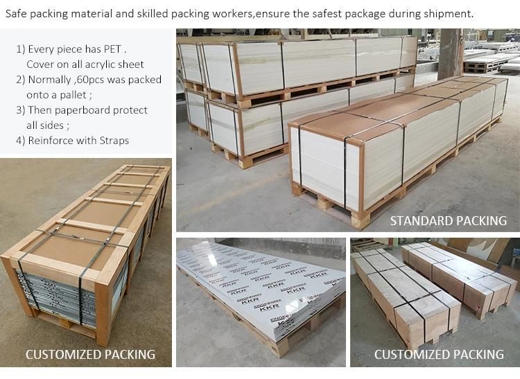 Surface Polished Translucent Resin Panel Transparent Artificial Acrylic Solid Surface Marble