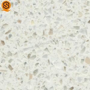 High Quakity Artificial Quartz Stone White Quartz Mirror Fleck Tiles