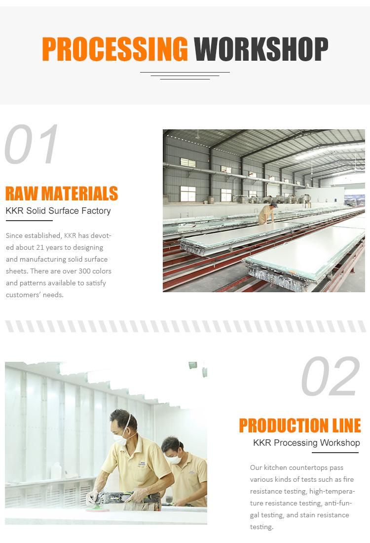 Custom Cut Artificial Stone Slabs Kitchen Countertop