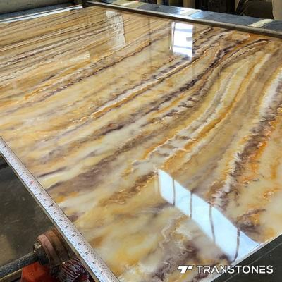 Hot Sale Translucent Resin Panel Polished Decorated Onyx Wall Panel