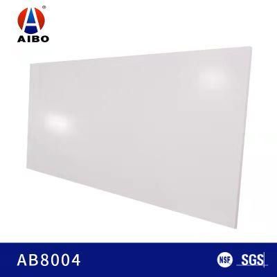 Marble Look White Artificial Stone Quartz Slab for Workshop