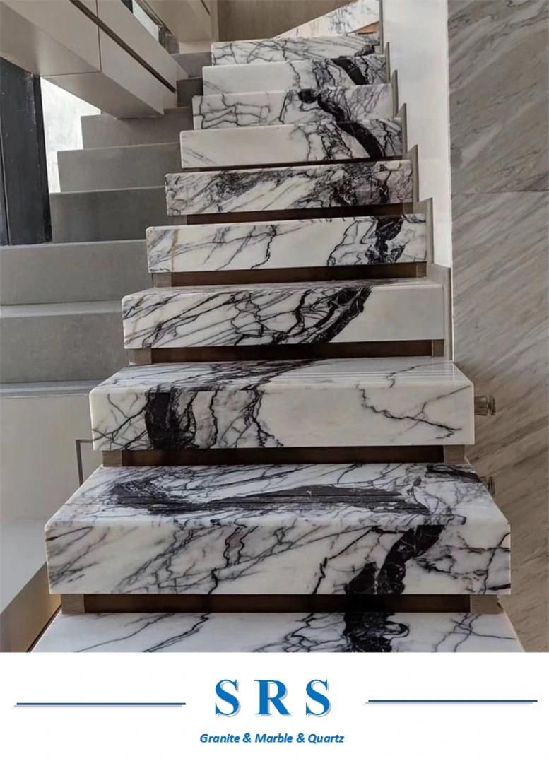 Natural Stone Milas Lilac Polished White Marble Slab/Tile/Top