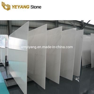 Chinese Natural Polished Carrara White Marble for Countertops/Vanitytop/Wall/Floor/Tile Stai/Thread/Mosaic