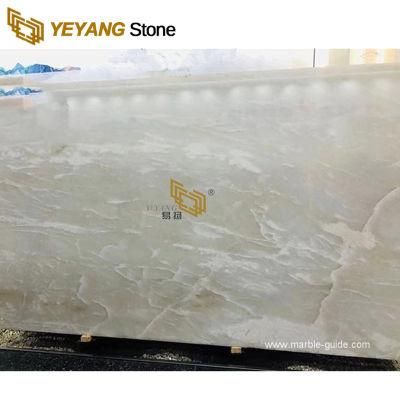 Cary Onyx/Jade White Marble Slabs for Wall/Decoration/Kitchen Counterotop/Island/Vanity/Table Marble Supplier