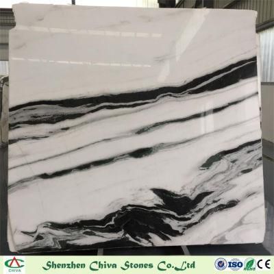 Panda White Marble Slabs for Tiles/Countertop/Vanity Top/Wall Tiles/Interior Decoration