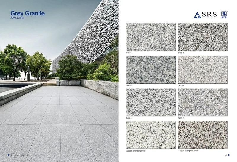 Natural Grey Granite/Basalt/Limestone Kerbs Stone Beveled for Outdoor Landscape