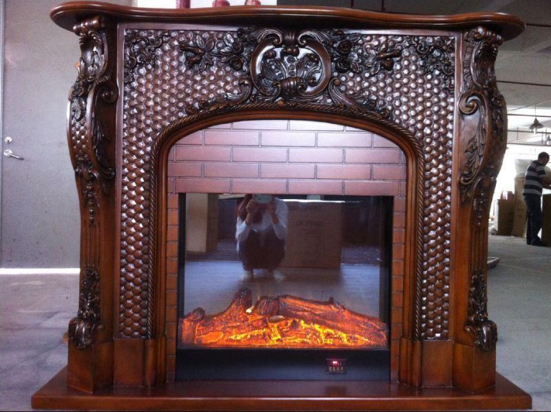 Pure Hand Carving Luxury Travertine Marble Fireplace Mantel