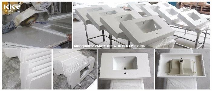 Kitchen Furniture Prefab Sparkle Engineered Quartz Stone Countertop