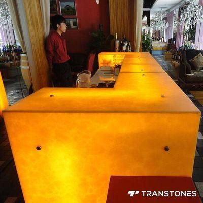 Translucent Stone Panels Stone Slabs Alabaster Stone for Bar Counter