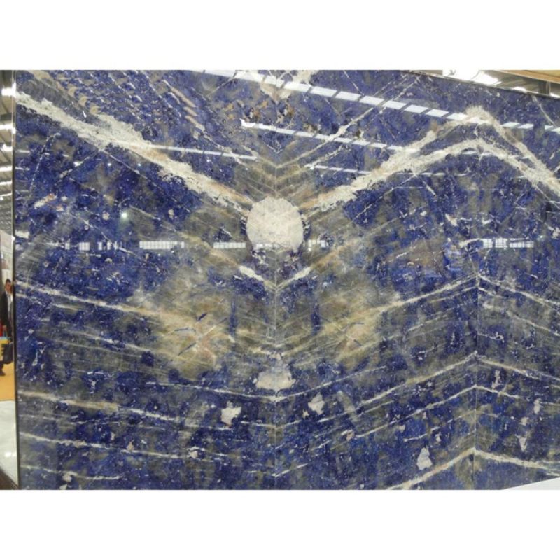 Luxury Blue Bauia Azul Bahia Sodalite Blue Granite Precious Stone for Decoration