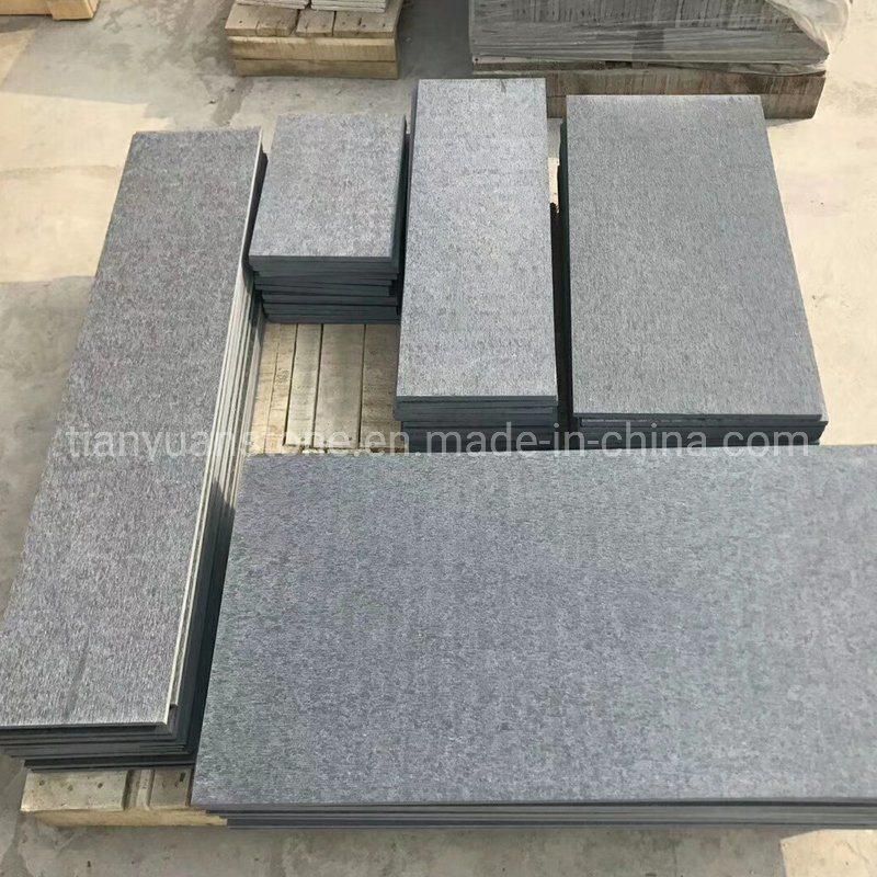 Riven Black Slate Driveway Paving Stone, Patio Cobble Stone