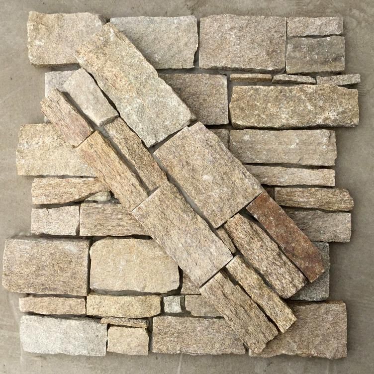 China Natural Sesame Yellow Cement Slate Stone