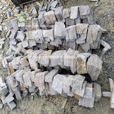 L Shaped Blue Quartzite Strips Loose Corner Stone for Retaining Wall