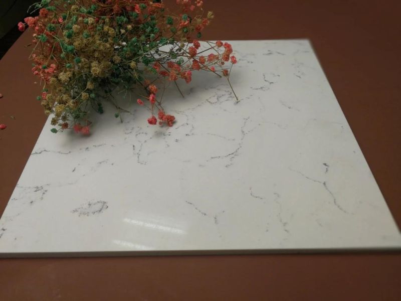 Cararra White Quartz Stone for Hotel Table