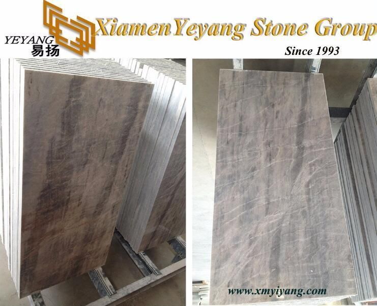 Polishing Vermont Grey Marble Ice Grey Stone for Tiles Slabs Kitchen Backsplash