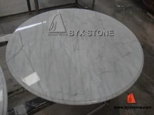 Cheap Italian Carrara White Marble Table Top for Houses