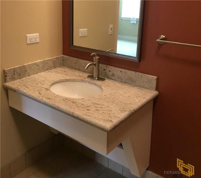 Natural Wholesale River White Granite Prefabricated Countertops for Bathroom Vanity Top/Kitchen Design