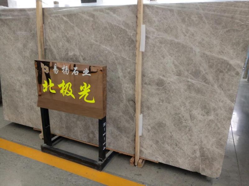 Natural Stone White/Grey Slab Marble for Countertop/Vanity/Table/Wall/Flooring Building Project Engineered Supplier