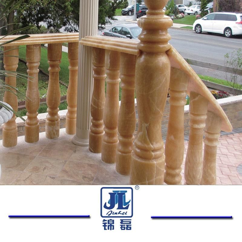 Natural Stone Grey/White/Red/Dark Granite/Marble Baluster/Balustrade Price with Railing Handrail