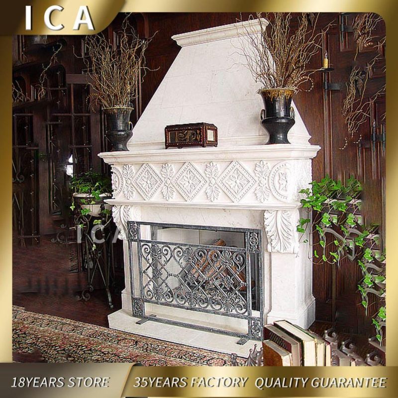 High Quality Marble Fireplace Double Fireplace for Home Decoration