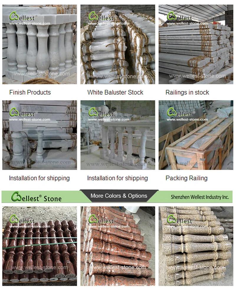 Natural Stone Red Granite Baluster for Porches and Staircases