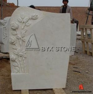 Europe Style Monuments China White Marble Tombstone