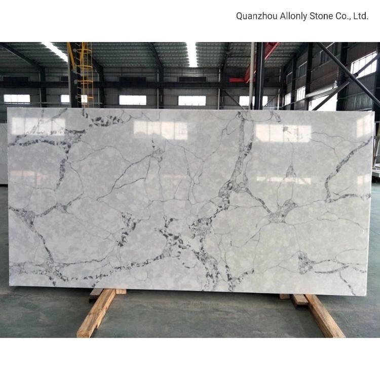 Custom Made Quartz Panel Solid Surface Countertop for Kitchen