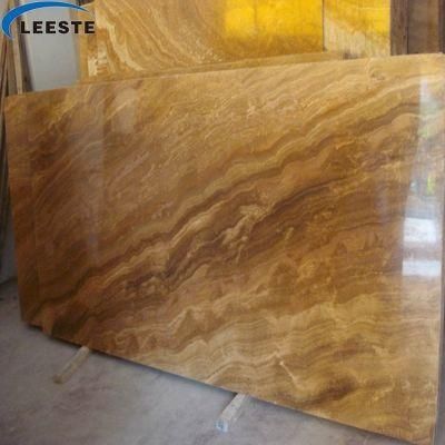 Timber Yellow Marble Natural Wood Vein Yellow Marble Polished Slabs Flooring Tile Wall Tile