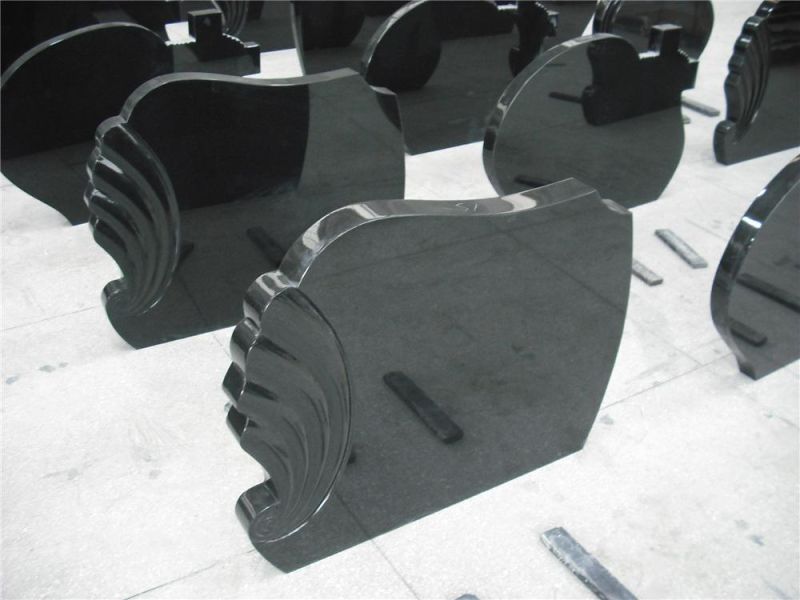 Black Heastone From Grave Marker for Tomb Stone and Funeral Monuments