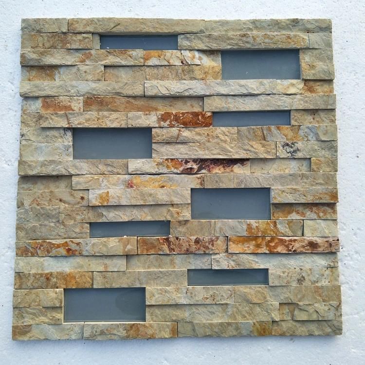 Natural Mixed Slate Stone Wall Panels