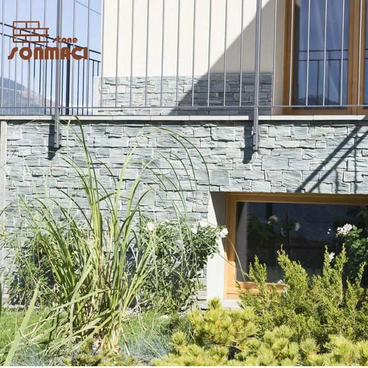 Green Slate Flexible External Stone Wall Cladding