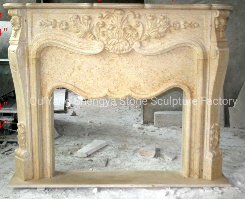 Factory Price Well Polished Marble Fireplace Surround (SY-MF305)