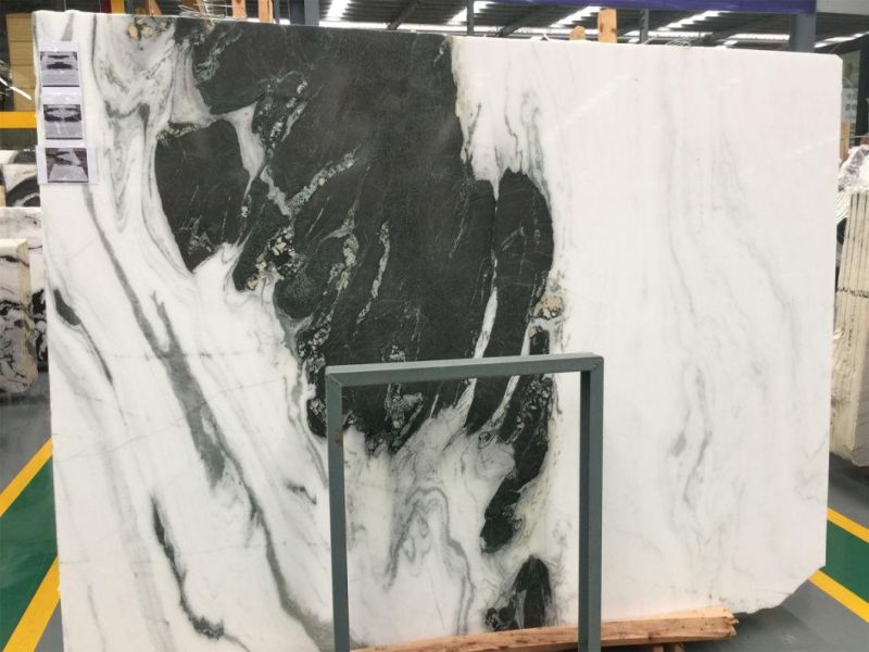 Panda White Marble Stone for Flooring Tiles Slabs Countertops/Worktops/Vanitytops