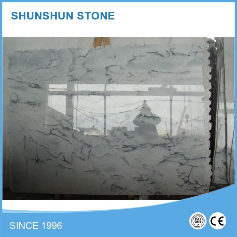 White China Jade Landscape Marble Slabs for Wall and Floooring