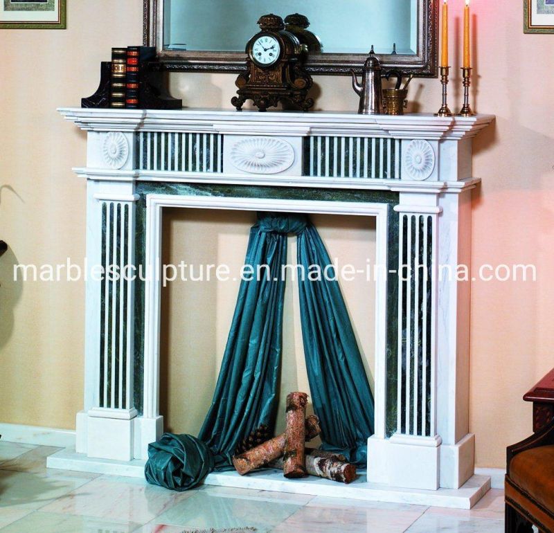 Elegant Design Home Decoration Furniture Marble Fireplace (SYMF-102)