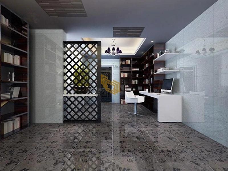 Polished Natural Marble Ink Painting Brown Marble for Kitchen Island/Backsplash/Flooring/Wall/Countertop