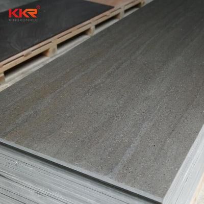 Snow White Staron Shower Walls Modified Acrylic Solid Surface 12mm Corians Sheet