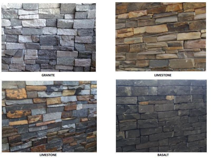 Limestone Paving The Outdoor Wall - Different Shapes