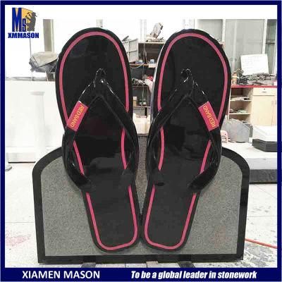 Custom Black Granite Flip Flop Shape Cemetery Monument