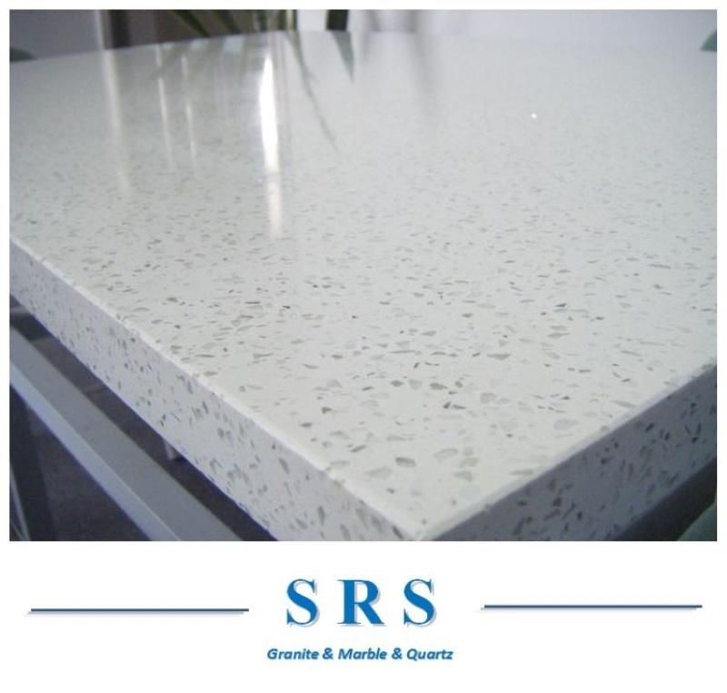 Crystal White Quartz Countertop for Kitchen/Bathroom/Living Room